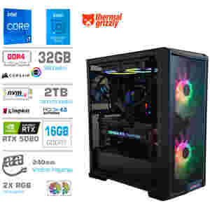 Računalnik MEGA TWR S10 i7-14700K/RTX5080/32GB/2TB-4.0/1000W/Brez OS/črna RGB