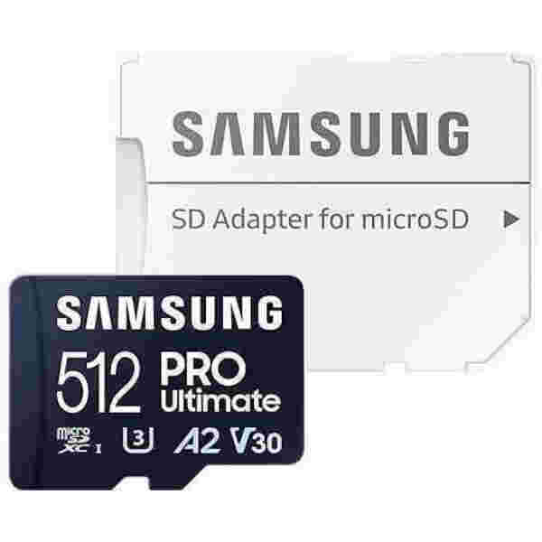 Spominska kartica SDXC 512GB Samsung PRO Ultimate 200MB/s/130MB/s U3 V30 UHS-I +adapter (MB-MY512SA/WW)