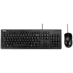 Tipkovnica in miš Asus USB U2000 SLO črna žična