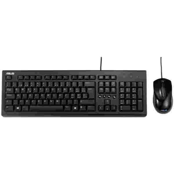 Tipkovnica in miš Asus USB U2000 SLO črna žična