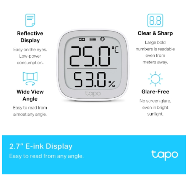 TP-LINK TAPO T315 Smart Temperature & Humidity senzor - Image 5