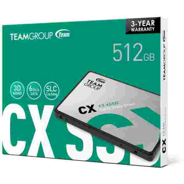 Teamgroup 512GB SSD CX2 3D NAND SATA 3 2
