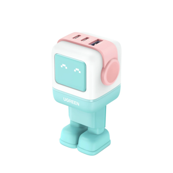 Ugreen Nexode Robot GaN 65W Polnilnik - Roza