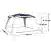 BRUNNER paviljon Medusa II 0102030N.C30 400x400 cm moder - slika 4