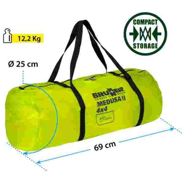 BRUNNER paviljon Medusa II 0102030N.C70 400x400 cm zelen - Image 4