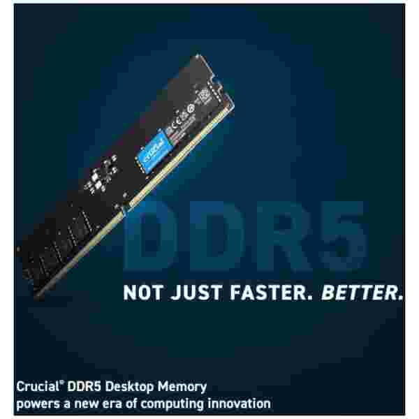 Crucial 8GB DDR5-4800 UDIMM PC5-38400 CL40, 1.1V - Image 2