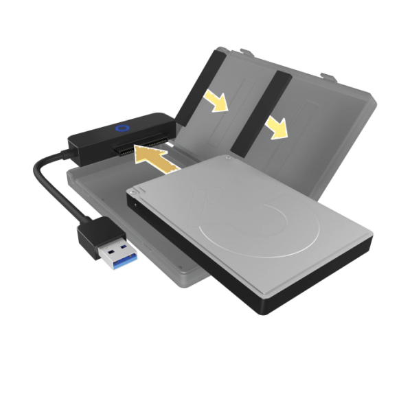 Icybox IB-AC603B-U3  USB 3.2 ohišje/adapter za HDD/SSD 2,5 SATA disk - Image 3