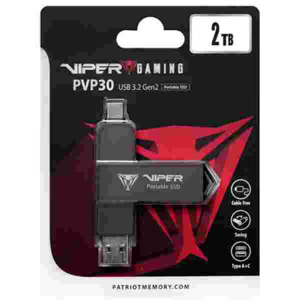Patriot Viper PVP30 2TB Duo Compact zunanji prenosni SSD disk - slika 2