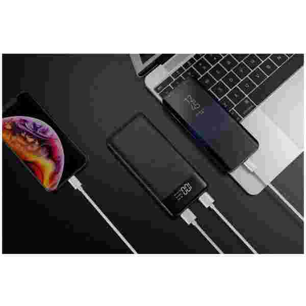 VEGER L11 PowerBank 10000 mAh LCD, črn - slika 2