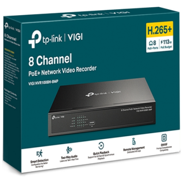 TP-LINK VIGI 8-kanalni PoE+ mrežni video snemalnik 24/7 - slika 2