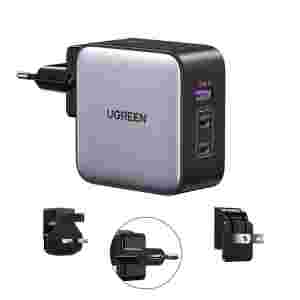 Ugreen Nexode 65W USB A + USB C potovalni polnilnik GaN II PD 3.0