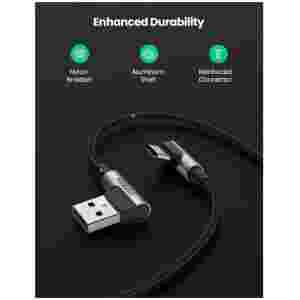 Ugreen USB v USB C 90-stopinjski kabel za hitro polnjenje 1M