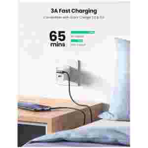 Ugreen USB v USB C 90-stopinjski kabel za hitro polnjenje 2M