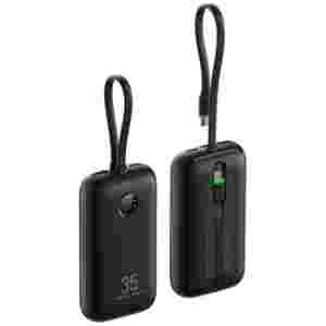 VEGER prenosna baterija z vgrajenimi kabli 10000 mAh