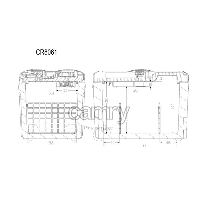 Camry Prenosni hladilnik 40L - slika 3