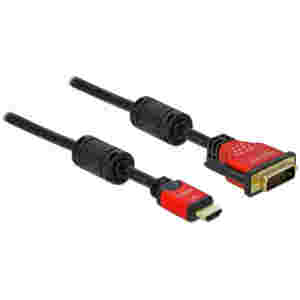 Kabel HDMI = DVI-D bidirectional 3,00m Delock (84343)