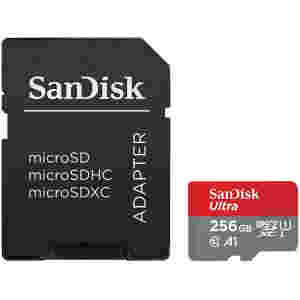 Spominska kartica SDXC 256GB Sandisk Ultra 150MB/s/U1 V10 UHS-I +adapter (SDSQUAC-256G-GN6MA)