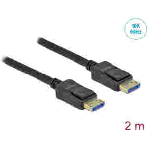 Kabel DisplayPort (m) => DisplayPort (m) 2,0m Delock 2.0 pozlačeni konektorji 10K@60Hz (80262)