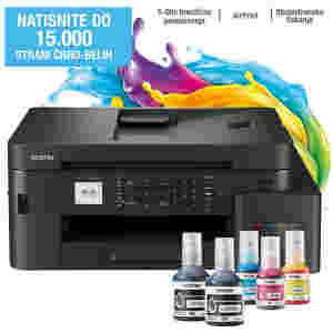 Tiskalnik multifunkcijski brizgalni barvni Brother MFC-T930DW A4 duplex tisk enostransko skeniranje USB LAN WiFi 17ppm (MFCT930DWYJ1)