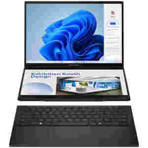 Prenosnik Intel 2x 35,5 cm (14,0") Zenbook Duo 1920x1200 OLED na dotik 400nit 120Hz Ultra 7-255H/32GB/SSD1TB/BL/ALU/Intel Arc/Win11Pro (90NB14X1-M00790)