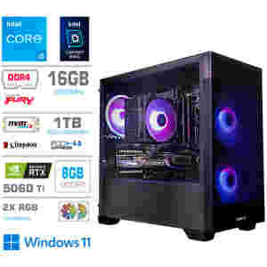Računalnik MEGA MT S7X i5-13400F/RTX5060Ti/16GB/1TB-4.0/750W/Win11Home/črna RGB