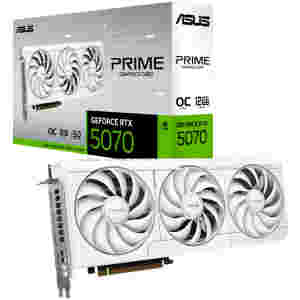 Grafična kartica nVidia RTX5070 Asus Prime OC Edition bela - 12GB GDDR7 (90YV0M19-M0NA00)