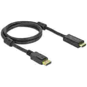 Kabel DisplayPort (m) => HDMI (m) 1,0m Delock 4K@60Hz črn (85955)