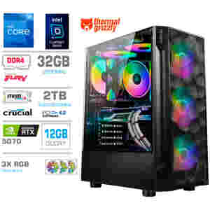 Računalnik MEGA TWR S7 i7-12700K/RTX5070/32GB/2TB-4.0/750W/Brez OS RGB