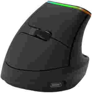 Miš Ergonomska USB Delux 4000 DPI RGB (M618DB)