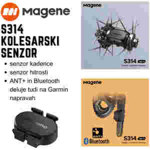 Magene S314 Kolesarski senzor 2v1 hitrosti senzor kadence ANT+ Bluetooth