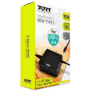 Napajalnik za prenosnik PORT (Type C) -  90W EU