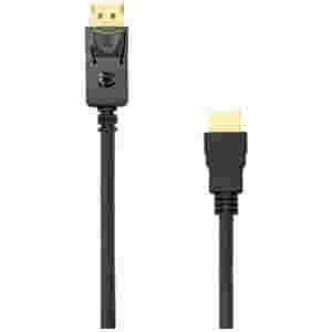 Kabel DisplayPort (m) => HDMI (m) 2,0m Sbox 5Gbps DP1.1 HDMI 1.4 - črn (DP-HDMI-2)