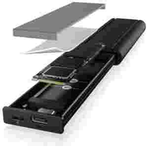 Icybox IB-1807MT-C31 ohišje za 1x M.2 NVMe SSD z vmesnikom USB 3.2 Gen 2 Type-C in zaščito pred pisa