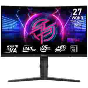 Zaslon MSI MPG 275CQRXF / 27" / WQHD / 240Hz / 0.5ms (GtG) / ukrivljen / črn - nastavljiv po višini - PD 98W