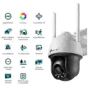 TP-LINK VIGI 4MP zunanja Full-Color Wi-Fi Pan Tilt mrežna kamera (do 2560X1440 H.265+ 30fps)