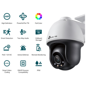 TP-LINK VIGI 4MP zunanja Full-Color Pan Tilt mrežna kamera (do 2560X1440 H.265+ 30fps)