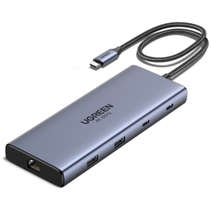 Ugreen 10v1 USB-C priklopna postaja s 100W PD vhodom
