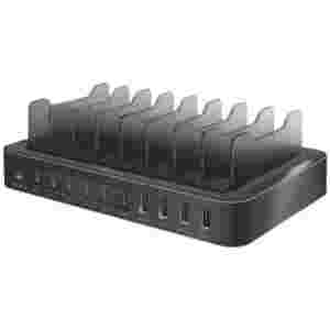 USB polnilna postaja 6x USB-C 2x USB-A QC 3.0 and 2x USB-A 2.4 A 120W Logilink (PA0327)