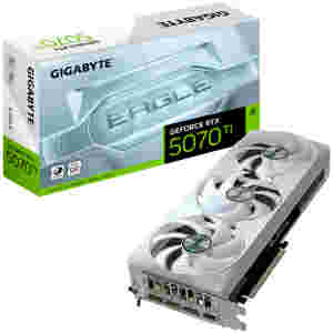 Grafična kartica nVidia RTX5070Ti GigaByte Eagle OC Ice Bela - 16GB GDDR7 (GV-N507TEAGLEOC ICE-16GD)