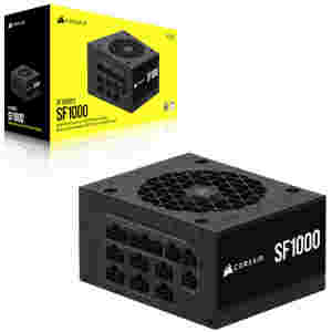 Napajalnik - 1000W Corsair SF1000 SFX 80Plus Platinum 92% ATX 12V V3.1 Modular 92mm črna (CP-9020257-EU)