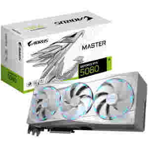 Grafična kartica nVidia RTX5080 GigaByte Master ICE bela - 16GB GDDR7 (GV-N5080AORUSM ICE-16GD)