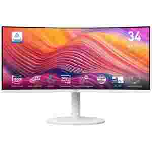 Zaslon MSI Modern MD342CQPW 34" / UWQHD / 120Hz / 1ms MPRT / ukrivljen / KVM / bel - nastavljiv po višini - PD 98W