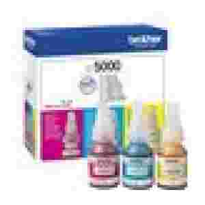 BROTHER BT5000 Ink Bottle Value Pack 1x C/M/Y