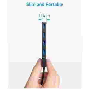 Anker Ultra Slim 4-port USB-C hub črn