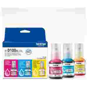 BROTHER BTD100 INK BOTTLE VALUE PK 1XC/M/Y - CEE