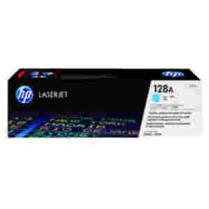 HP 128A LaserJet original toner cartridge cyan standard capacity 1.300 pages 1-pack