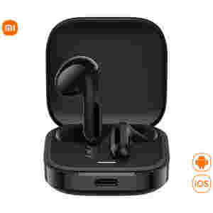 Slušalke brezžične Xiaomi ušesne z mikrofonom BT Redmi Buds 6 Active črna USB-C ohišje (BHR8396GL)