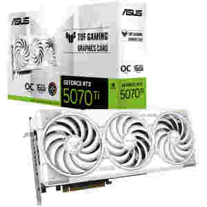 Grafična kartica nVidia RTX5070Ti Asus TUF OC Edition bela - 16GB GDDR7 (90YV0MD3-M0NA00)