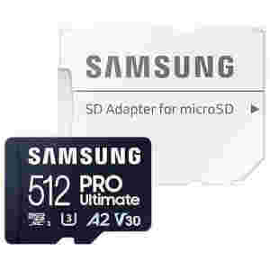 Spominska kartica SDXC 512GB Samsung PRO Ultimate 200MB/s/130MB/s U3 V30 UHS-I +adapter (MB-MY512SA/WW)