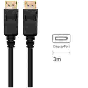 Kabel DisplayPort (m) => DisplayPort (m) 3,0m Ewent EC1407 pozlačeni konektorji 8K@60Hz 4K@240Hz - črn (EC1407)